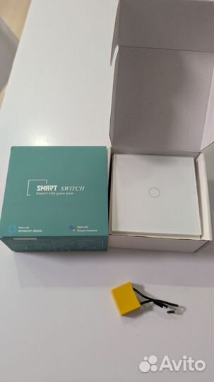 Сенсорный умный выключатель однокнопочный