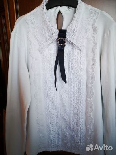 Блузка белая Duwali р. 152-158 + 2 в подарок