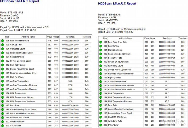 Б/у жёсткие диски (разные, см.список)