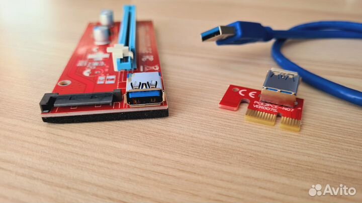 Новый Райзер VER 007s SATA, Кабель USB 60 см