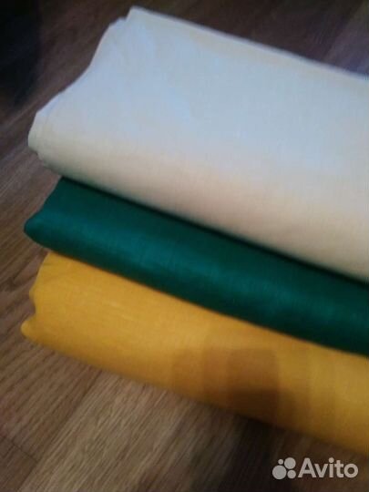 Отрез ткани лён плательный