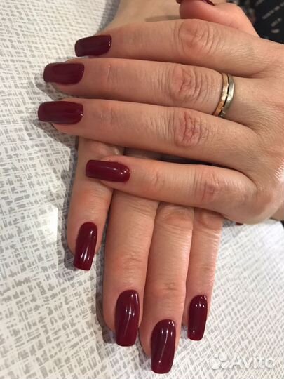 Маникюр наращивание ногтей