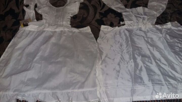 Школьный фартук. белый