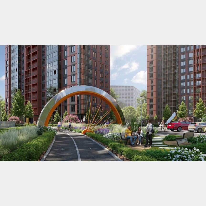 2-к. квартира, 56,6 м², 10/23 эт.