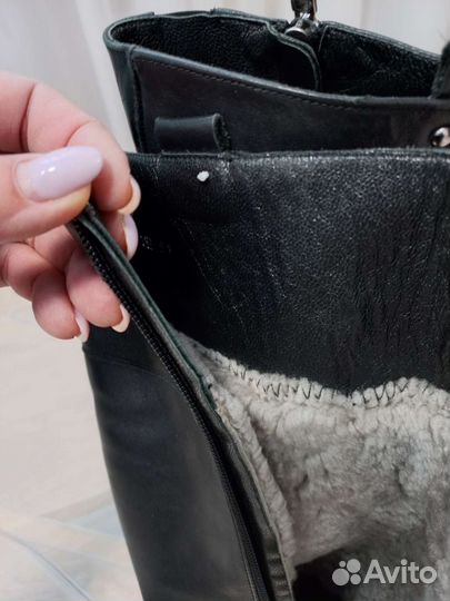 Сапоги женские натуральная кожа 39 размер зима