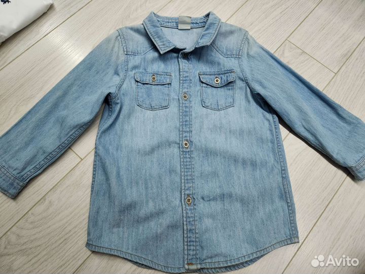 Джинсовая рубашка H&M детская