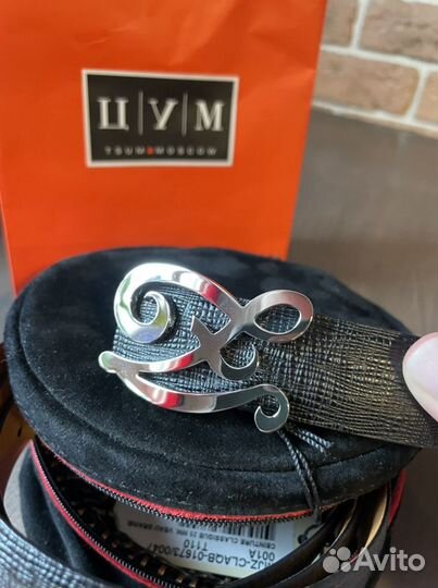 Ремень мужской Zilli, нат.кожа 110 р