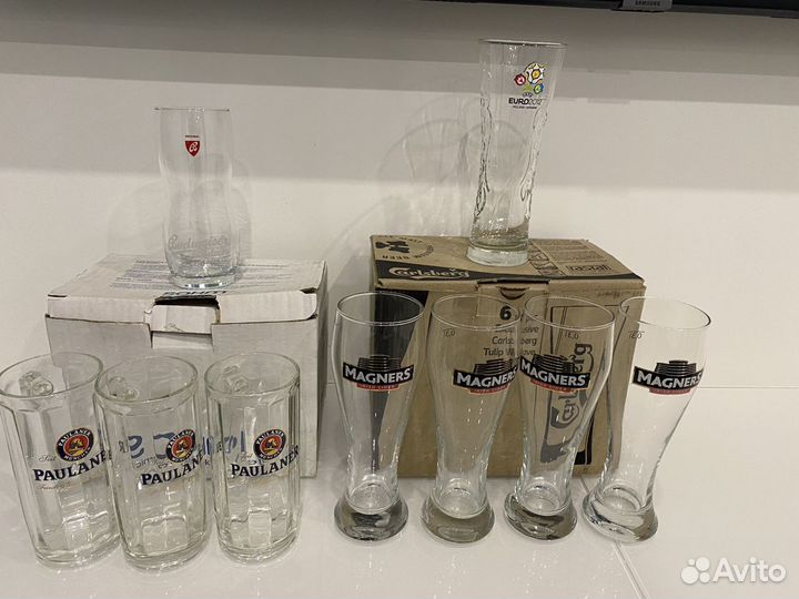 Бокалы, кружки (б/у и новые)