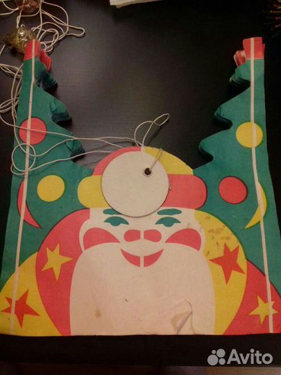 Гирлянда бумажная Дед Мороз 5