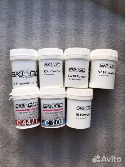 Skigo порошки, парафины, аксессуары