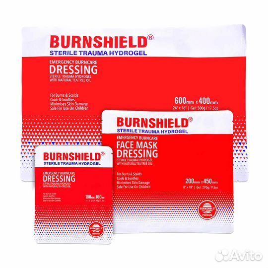 Burnshield - противоожоговые повязки, гели и спреи