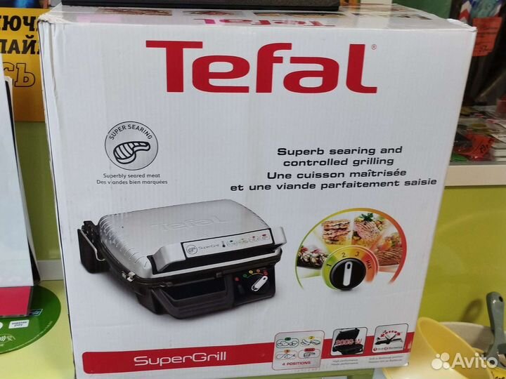 Электрогриль tefal новый