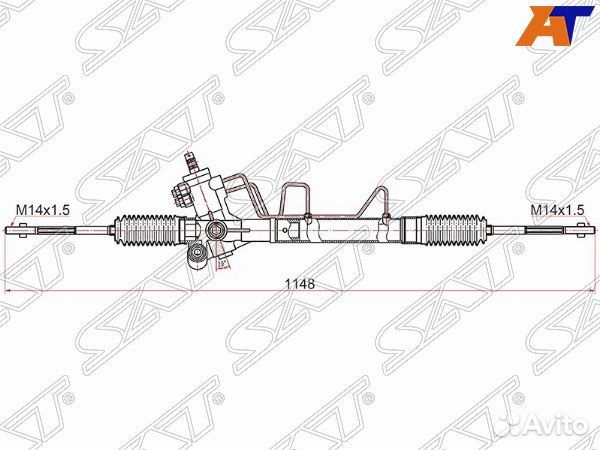 Рейка рулевая toyota RAV4