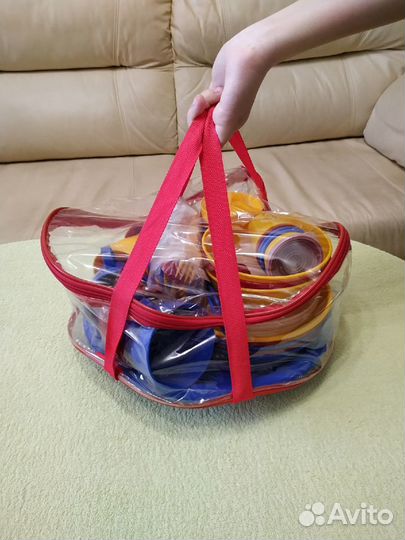 Набор пластиковой посуды для пикника 