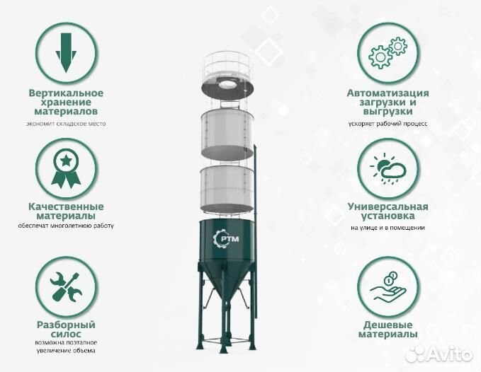 Силос цемента 75 тонн