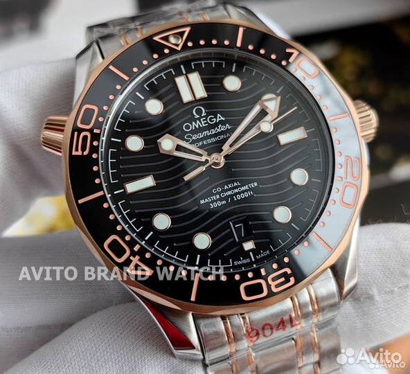 Часы мужские Omega Seamaster black gold