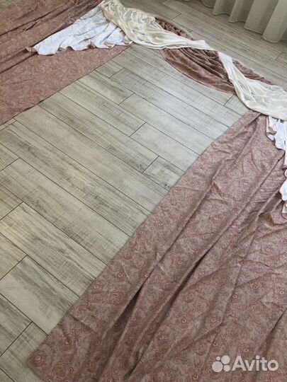 Шторы, ламбрекен и покрывало