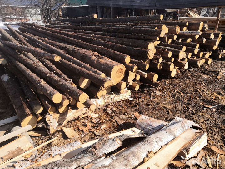 Столбы для забора деревянные