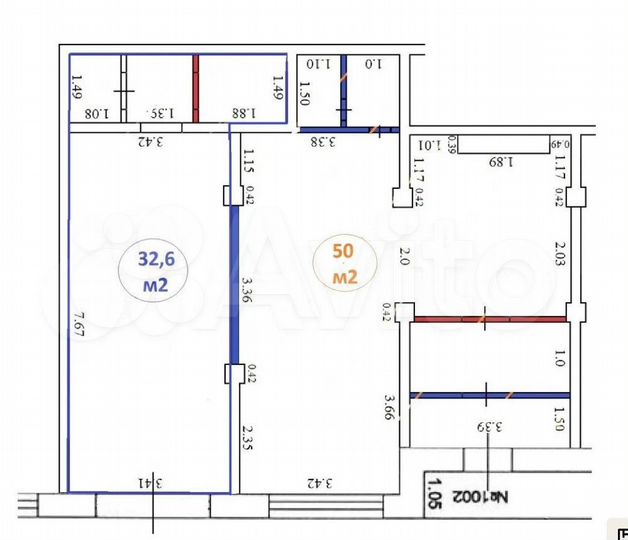 Коммерческие помещения в аренду от 18.5м² до 50м²
