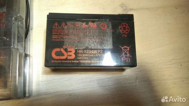 Аккумулятор для ибп CSB HR1234W F2 (12V / 9Ah)