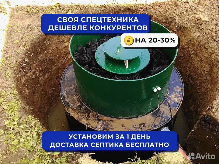 Септик с установкой под ключ