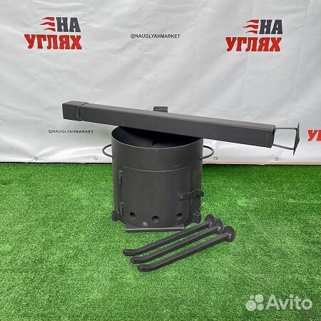 Печь для казана 8 литров с трубой