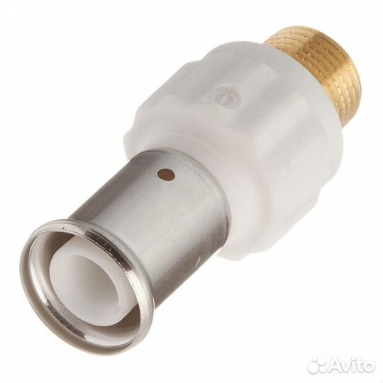 Муфта Henco (17PKW-2004) 20(пресс) х 1/2 нр(ш) pvdf белая