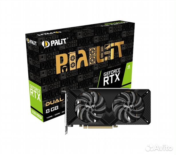 Видеокарта Palit GeForce RTX 2060 super dual, 8 гб