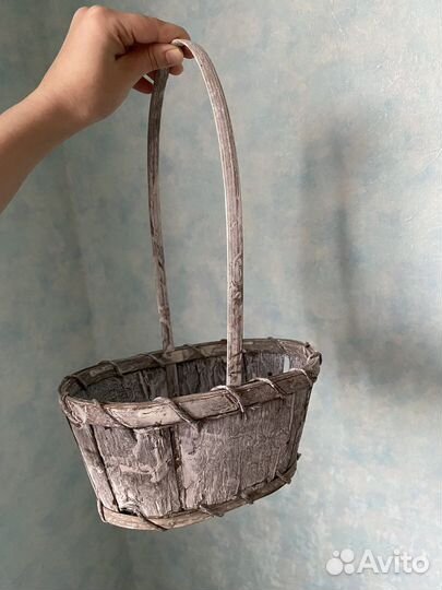 Корзина плетеная из бамбука