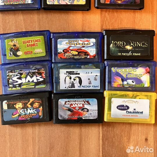 Картриджи gba 65 штук одним лотом