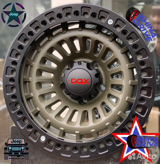 Диски Jeep COX Beadlock R17 5x127 Khaki Black