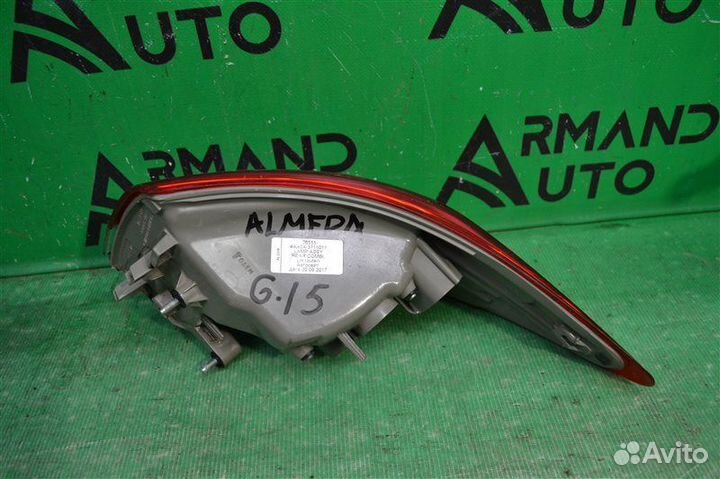 Фонарь левый Nissan Almera G15 2012-2018