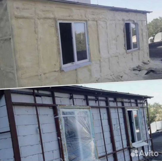 Утепление стен дома пенополиуретаном (ППУ)