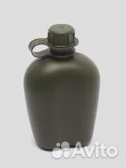 Фляга пластиковая в чехле с алюминиевым котелком