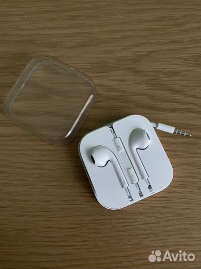 Наушники apple earpods 3.5 мм + переходник aux
