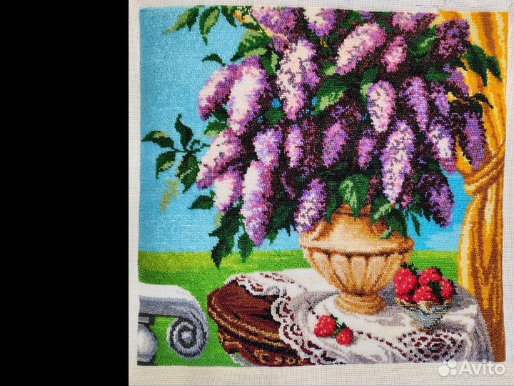 Картина вышивка бисером (недодел)