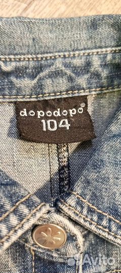 Джинсовое платье на девочку 104 см