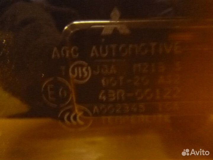 Стекло двери задней левой mitsubishi lancer (CX,CY