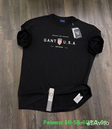 Футболка Gant великан 4 цвета, от 54 до 64