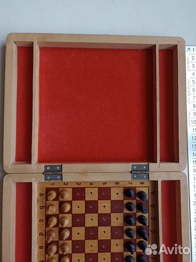 Шахматы дорожные деревянные