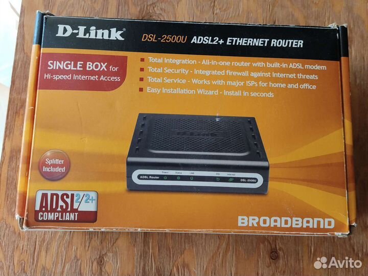 Роутер d link DSL-2500U