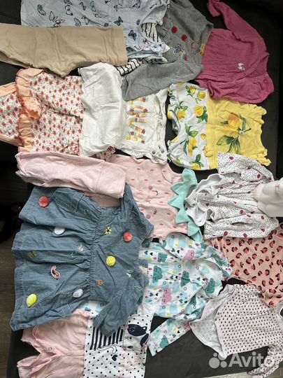 Детские вещи на девочку пакетом 80 86