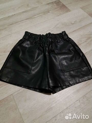 Шорты из эко кожи