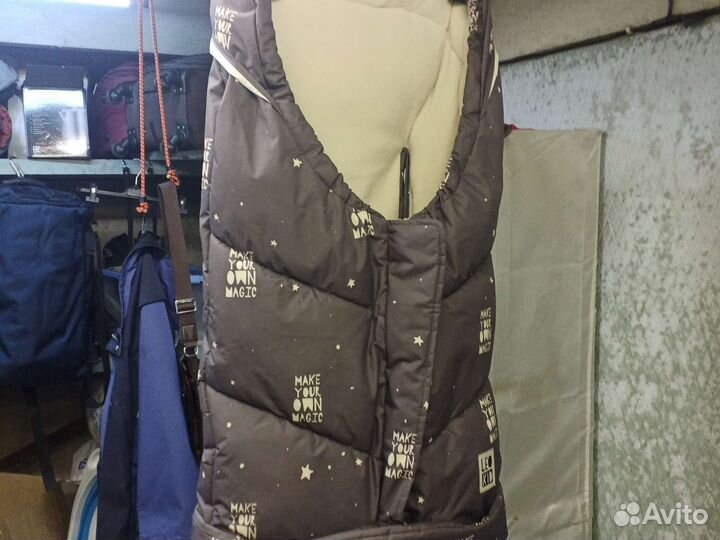 Зимний конверт в коляску leokid