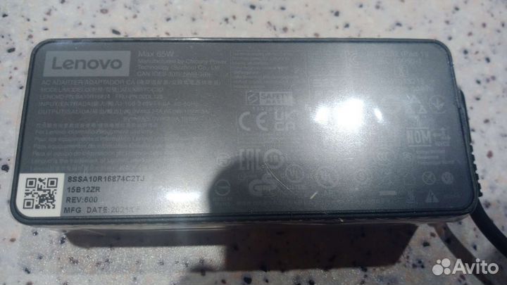 Блок питания оригинальный Lenovo 65W (USB Type-C)