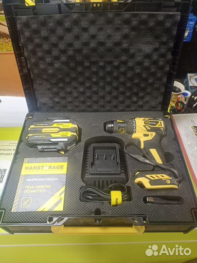 Аккумуляторная дрель шуруповерт hanskonner
