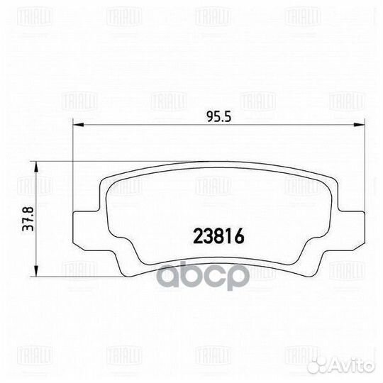 Колодки тормозные toyota corolla (E12) 0206 с