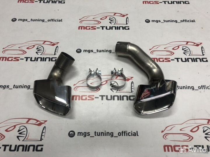 Насадки на глушитель BMW X5 f15 в стиле 5.0 версии