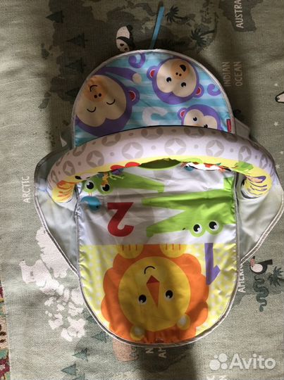 Развивающий коврик fisher price+игрушка mothercare