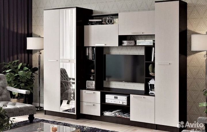 Стенка в гостиную со шкафом новая